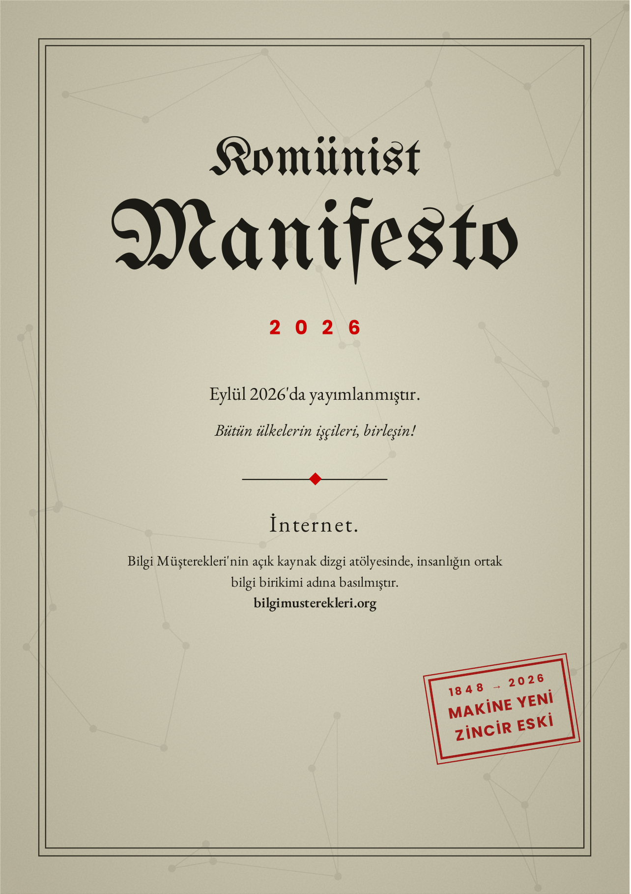 Kapak: Komünist Manifesto 2026