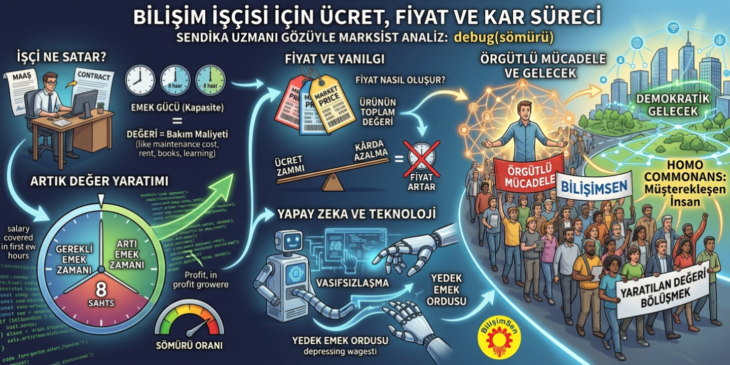 Bilişim İşçisi İçin Ücret, Fiyat ve Kâr Süreci