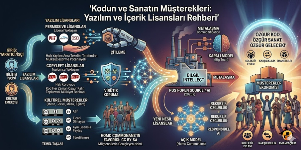 Kodun ve Sanatın Müşterekleri: Yazılım ve İçerik Lisansları 101