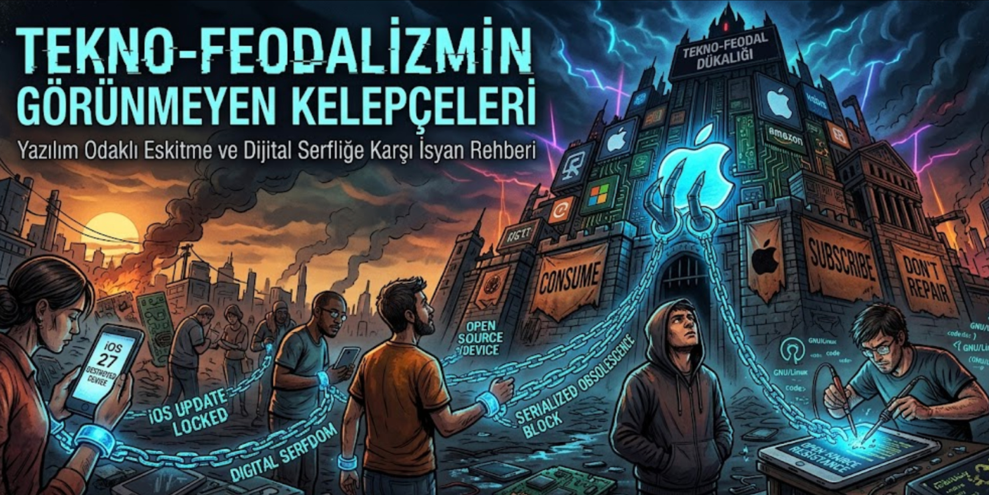 Tekno Feodalizmin Görünmeyen Kelepçeleri: Yazılım Odaklı Eskitme ve Dijital Serfliğe Karşı İsyan Rehberi