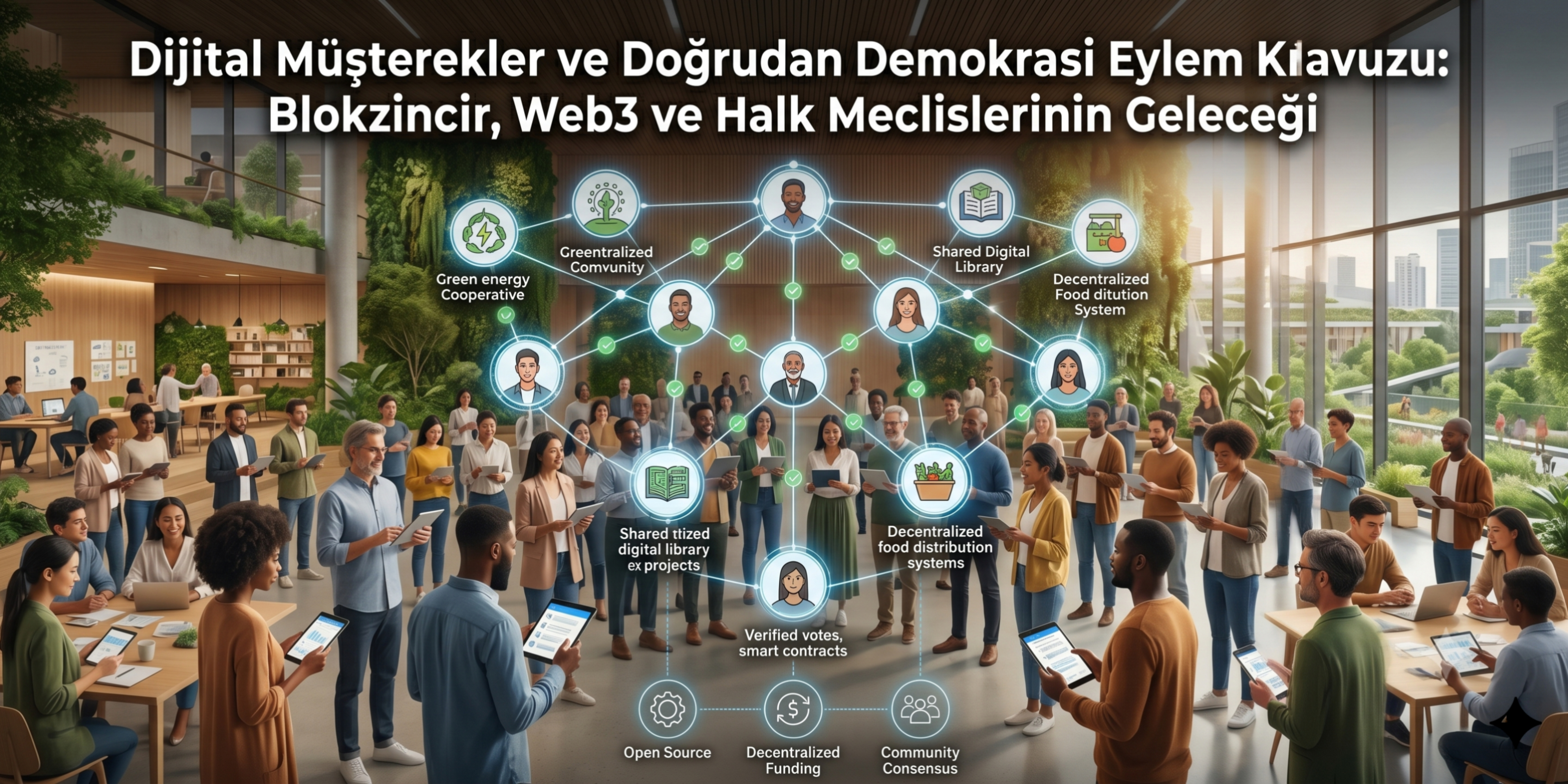 Dijital Müşterekler ve Doğrudan
Demokrasi Eylem Kılavuzu: Blokzincir,
Web3 ve Halk Meclislerinin Geleceği
