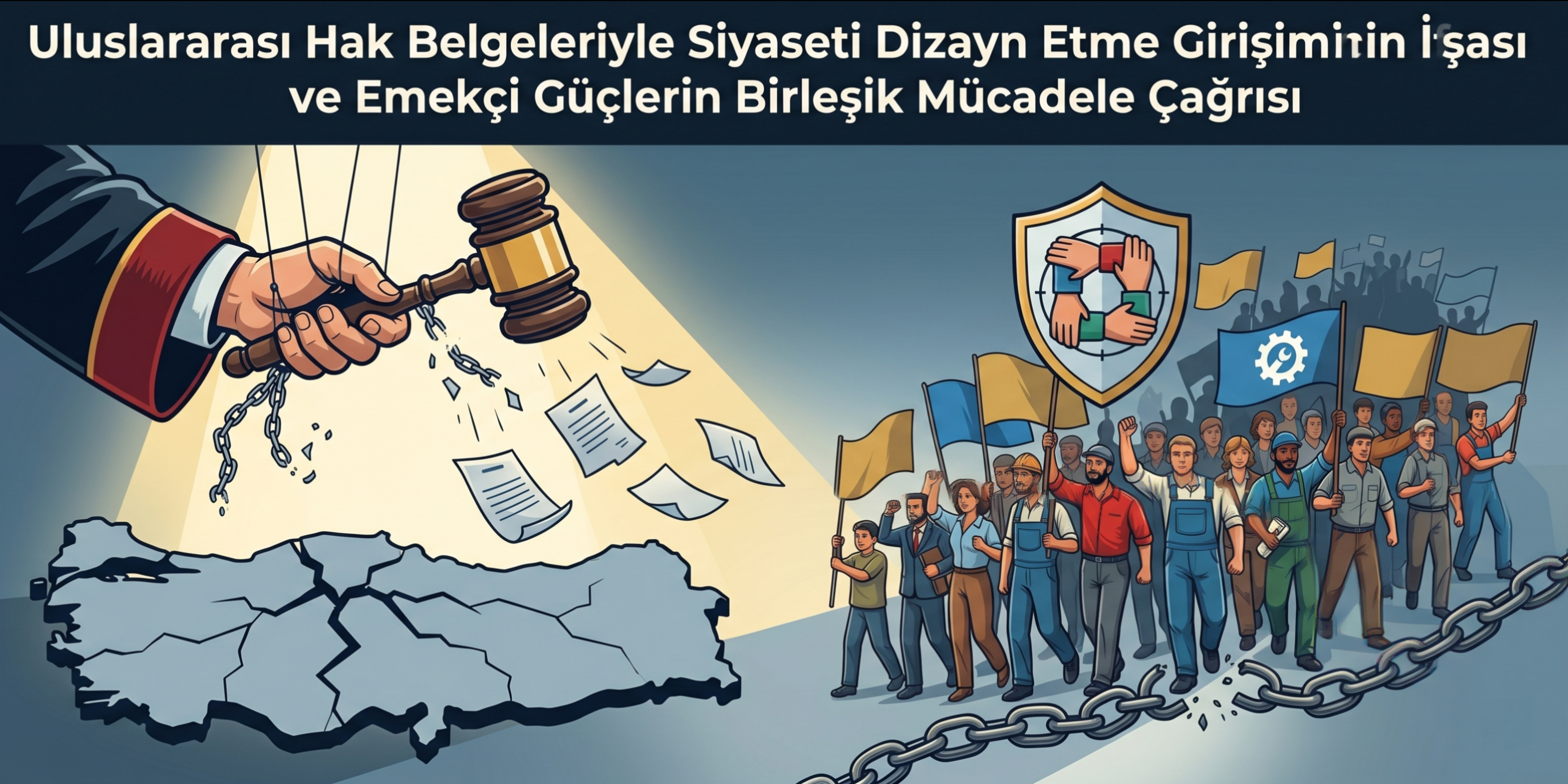 Uluslararası Hak Belgeleriyle Siyaseti Dizayn Etme Girişiminin İfşası ve Emekçi Güçlerin Birleşik Mücadele Çağrısı