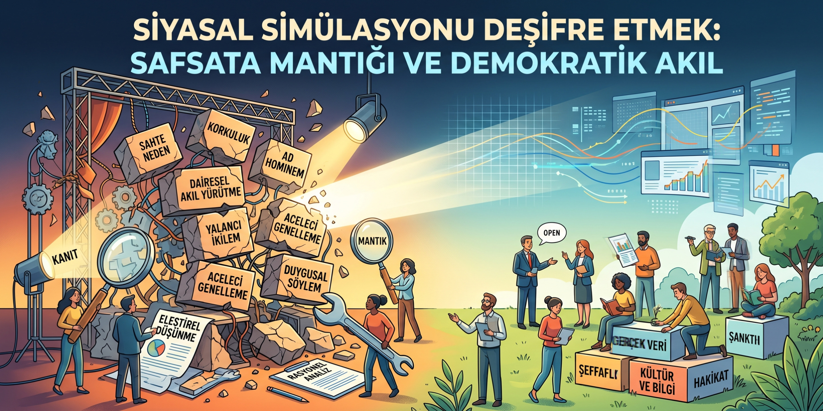Siyasal Simülasyonu Deşifre Etmek: Safsata Mantığı ve Demokratik Akıl