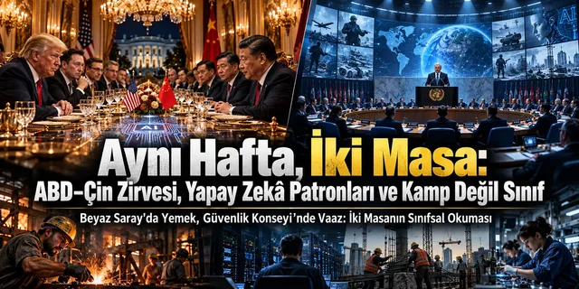 Aynı Hafta, İki Masa: ABD–Çin Zirvesi, Yapay Zekâ Patronları ve Kamp Değil Sınıf
