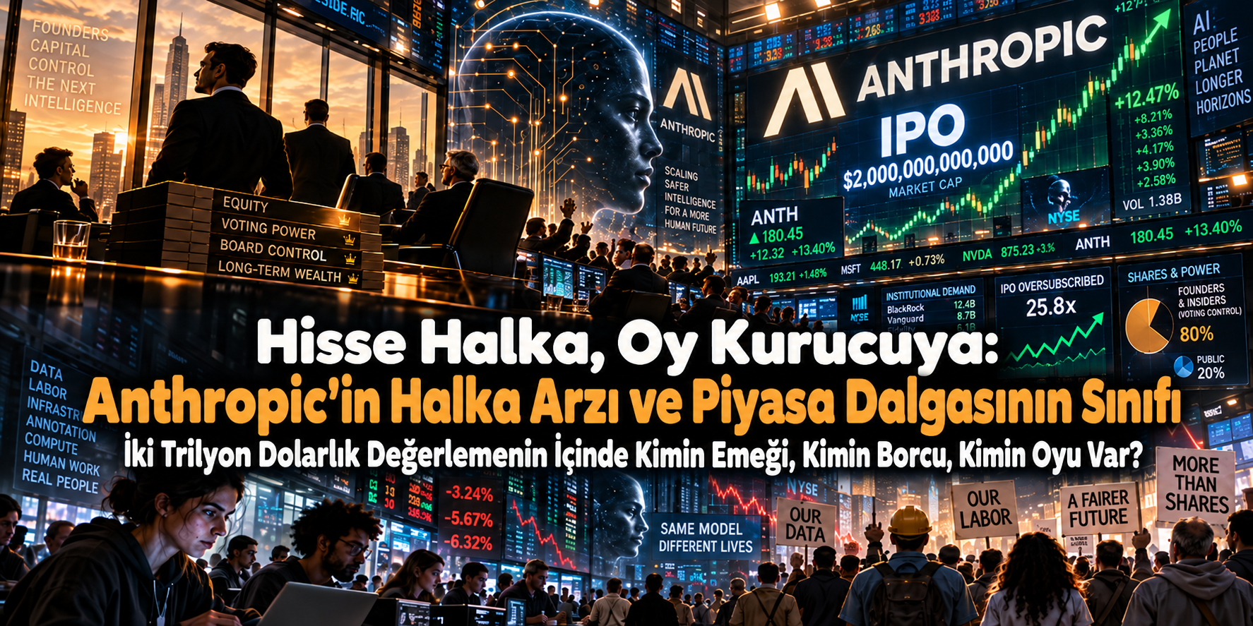 Hisse Halka, Oy Kurucuya: Anthropic'in Halka Arzı ve Piyasa Dalgasının Sınıfı