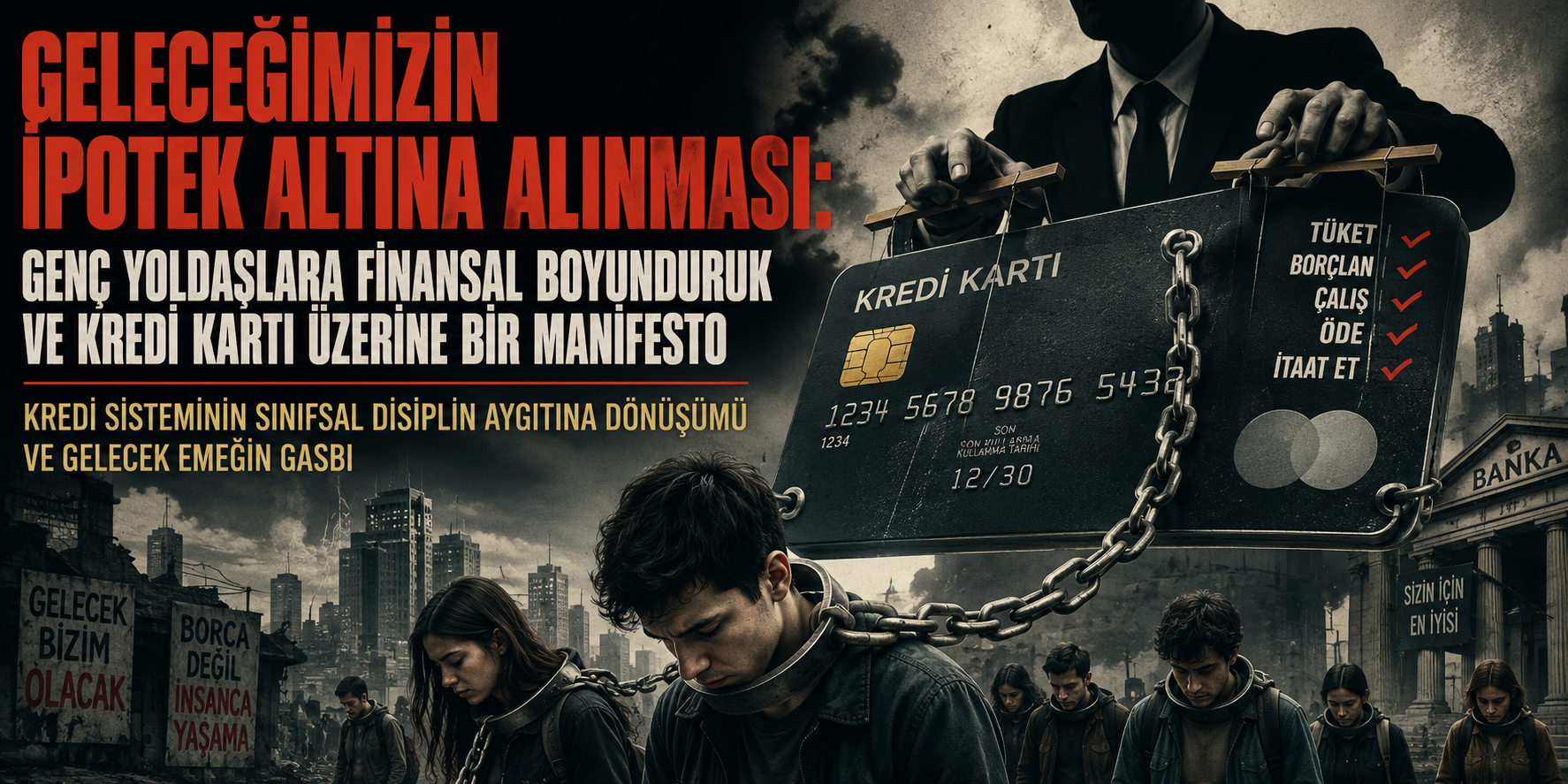 Geleceğimizin İpotek Altına Alınması: Genç Yoldaşlara Finansal Boyunduruk ve Kredi Kartı Üzerine Bir Manifesto