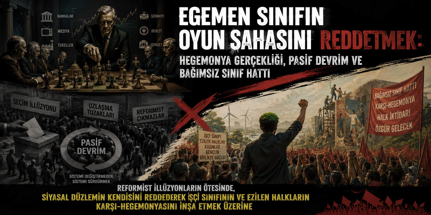 Egemen Sınıfın Oyun Sahasını Reddetmek: Hegemonya Gerçekliği, Pasif Devrim ve Bağımsız Sınıf Hattı