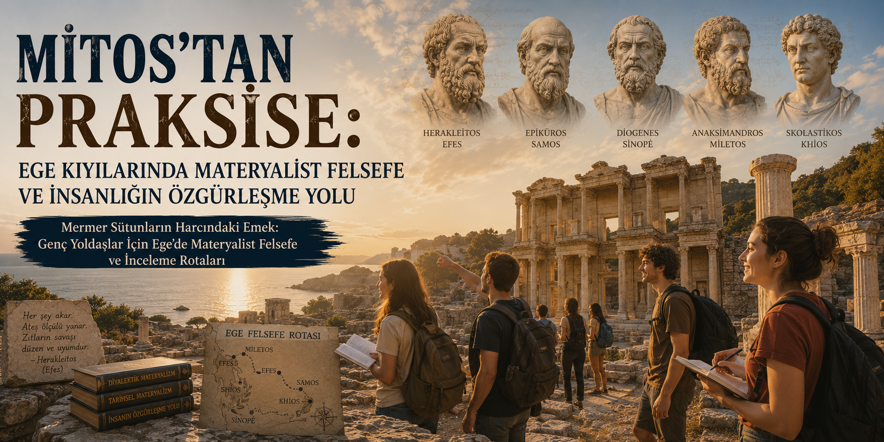 From Mythos to Praxis: Materialist Philosophy on the Aegean Shores and Humanity's Path to Liberation