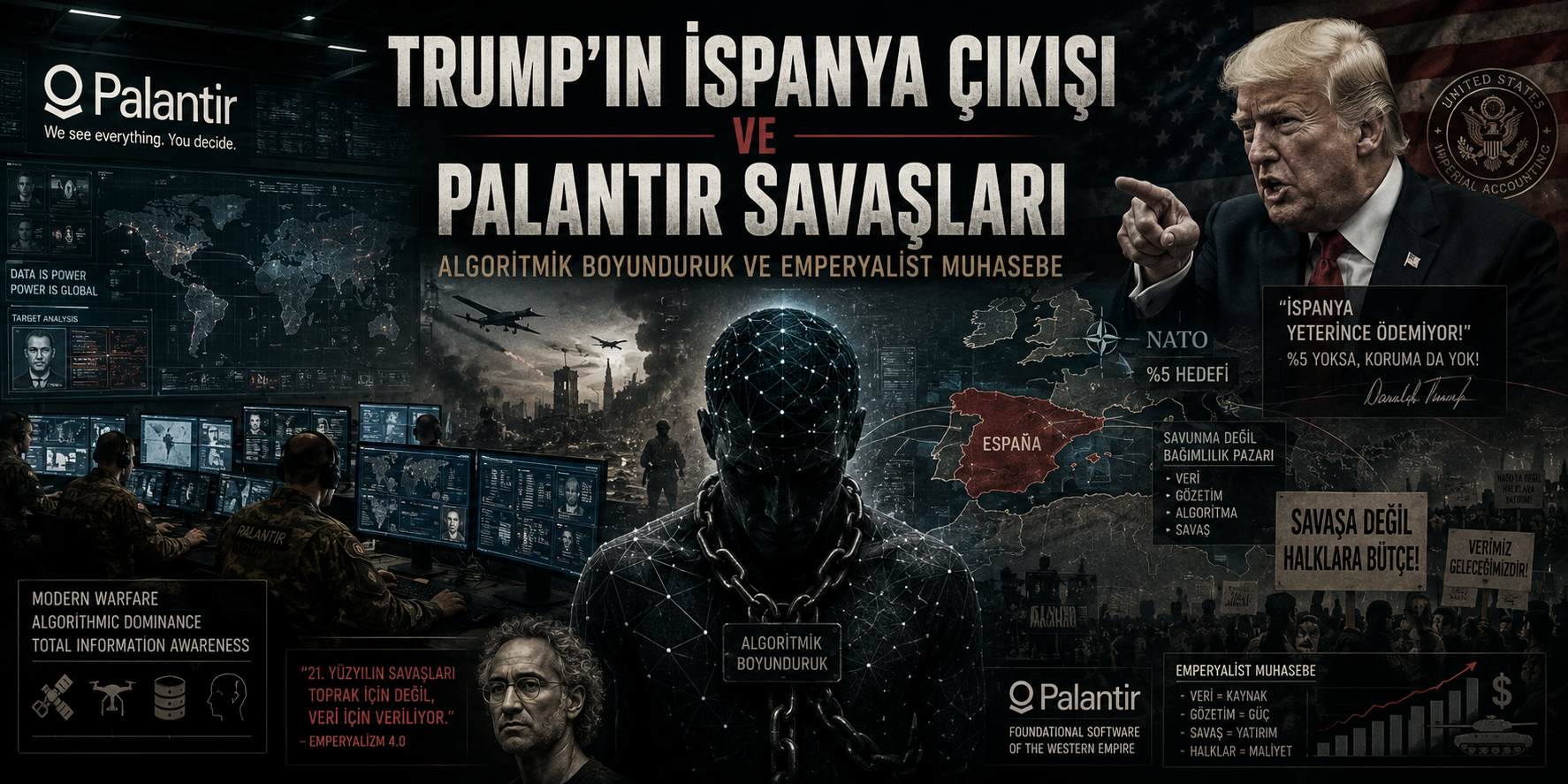 Trump'ın İspanya Çıkışı ve Palantir Savaşları - Algoritmik Boyunduruk ve Emperyalist Muhasebe