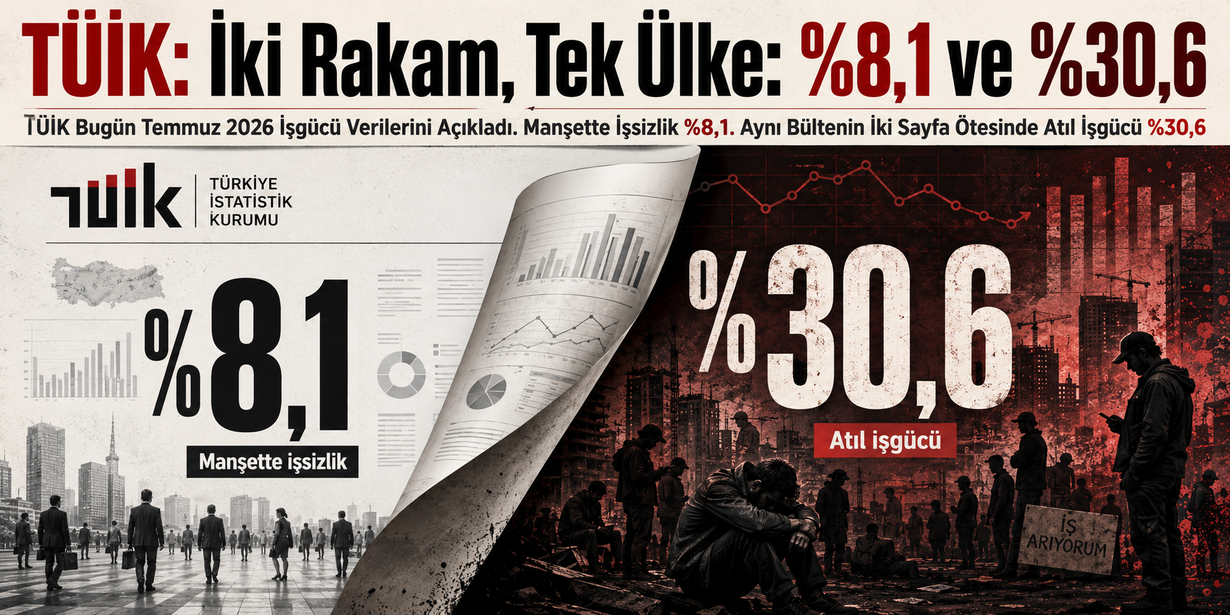 TÜİK: İki Rakam, Tek Ülke: %8,1 ve %30,6