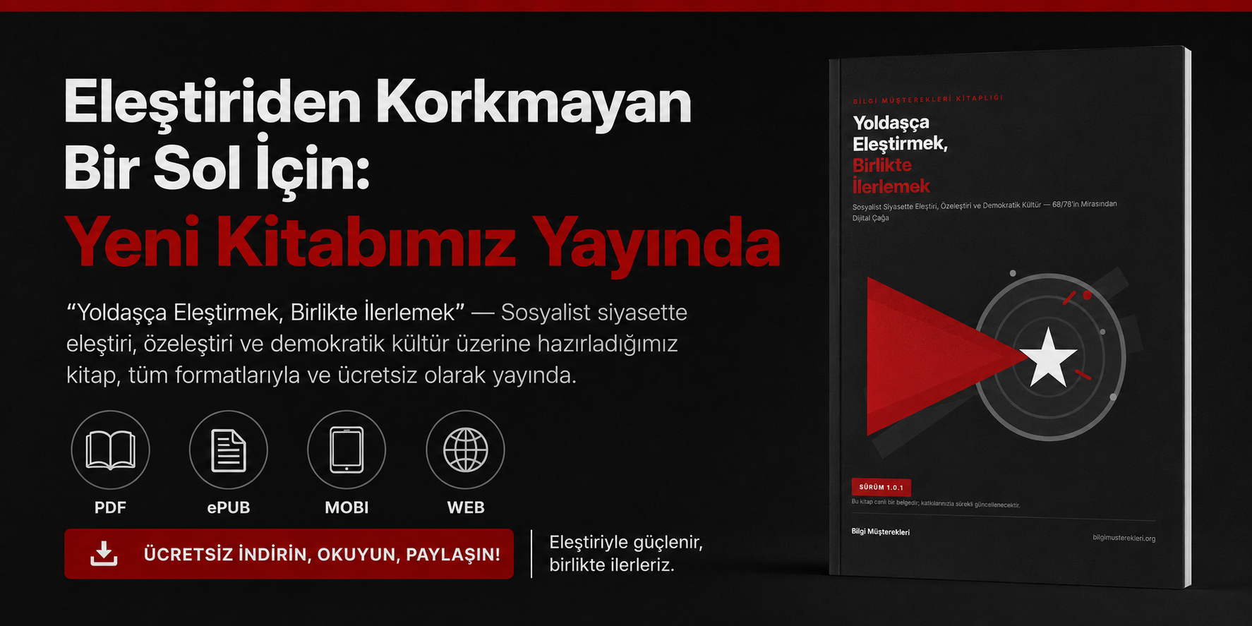 Eleştiriden Korkmayan Bir Sol İçin: Yeni Kitabımız Yayında